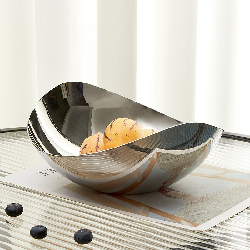 Travertine Tray Oval - Luxus Edelstahl Obst teller nordischen Home
