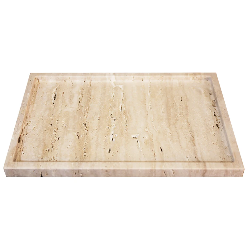 30x20x1,8cm Natur Marmor Beige – Travertine Tray Oval Bewertung und Preis