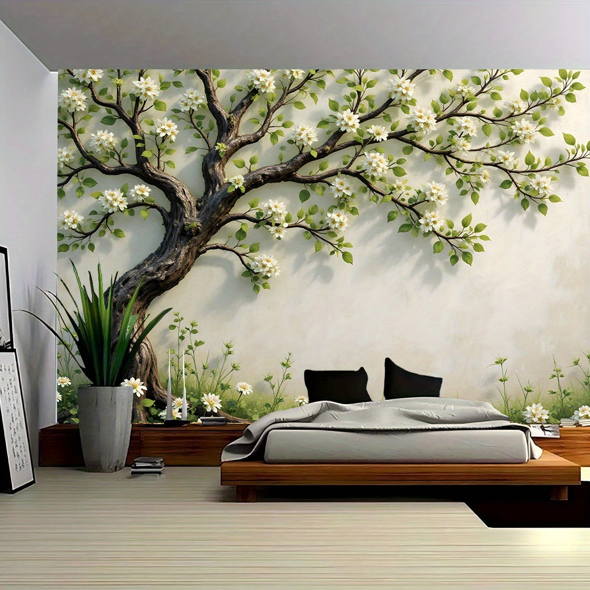 3D Blühender Baum Wandbild für – Interior Design Zen Bewertung und Preis