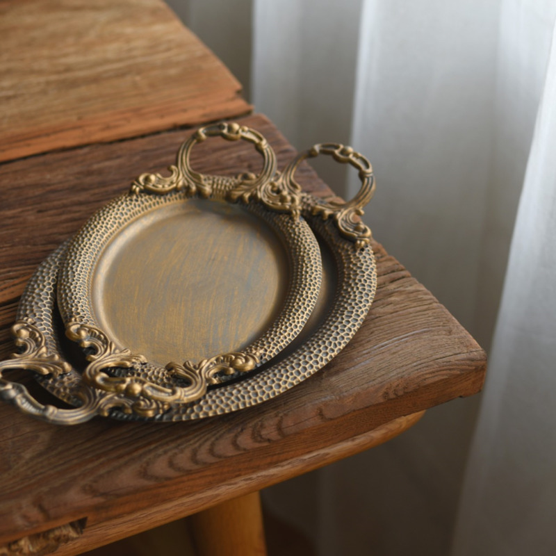 Vintage Eisen-Serviertablett m – Travertine Tray Oval Bewertung und Preis