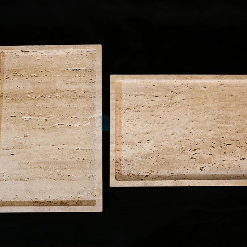 【Natürlich】30x20x1,8cm Naturma – Travertine Tray Oval Bewertung und Preis